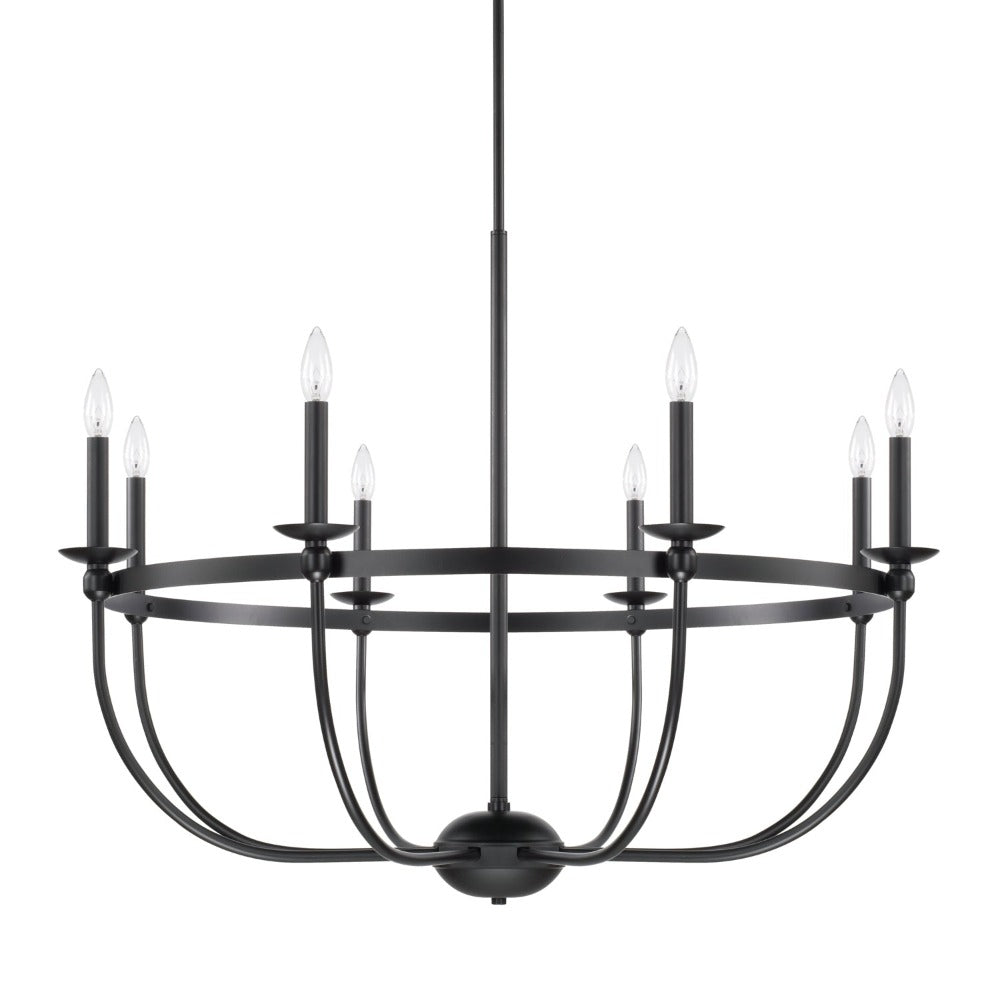 Emery Chandelier, Chandelier, Matte Black 