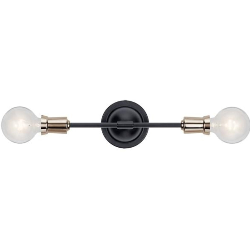 Armstrong 2-Light Sconce, Sconce, Black