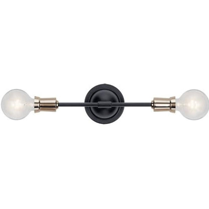 Armstrong 2-Light Sconce, Sconce, Black