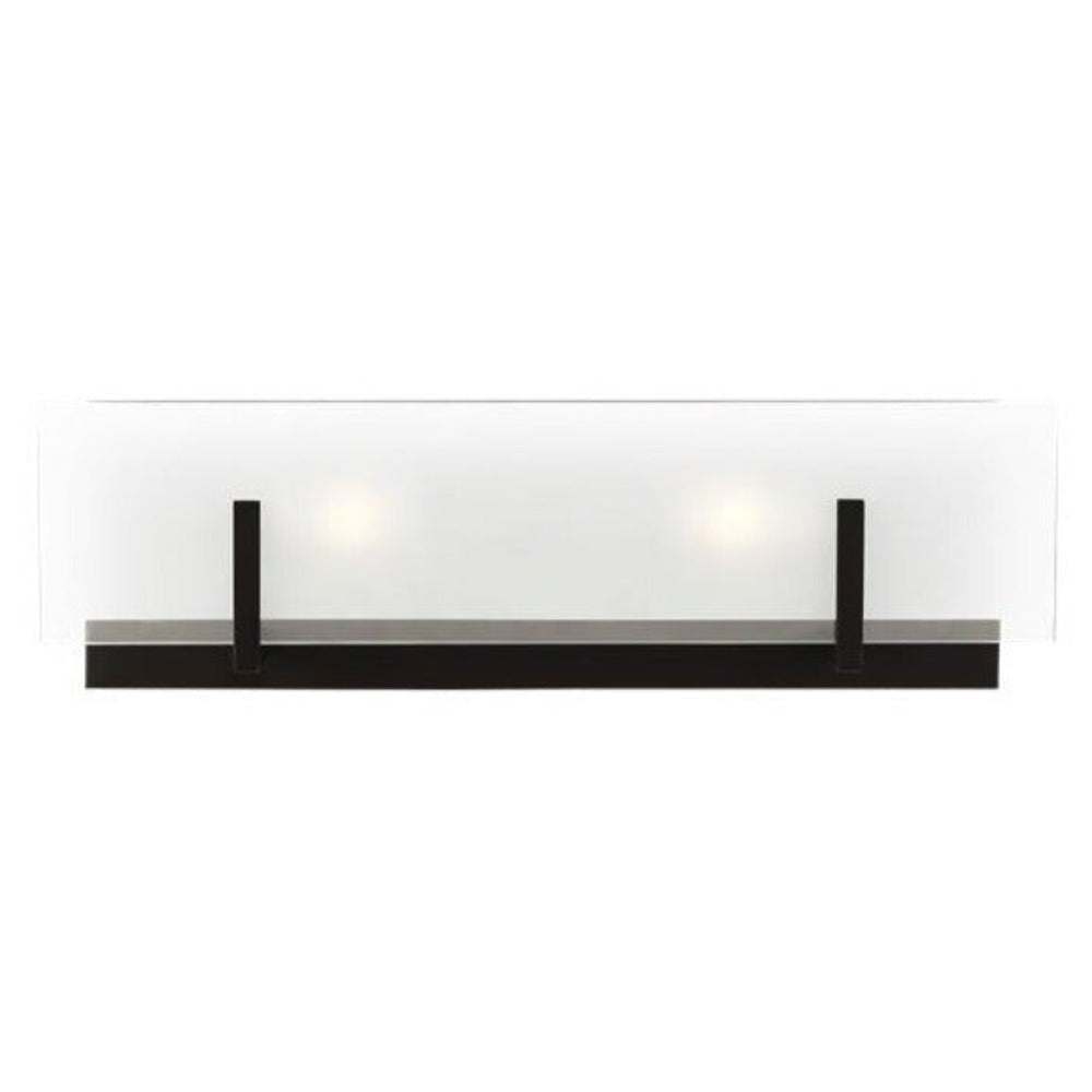 Sienna Two-Light Vanity, Sconce, Midnight Black