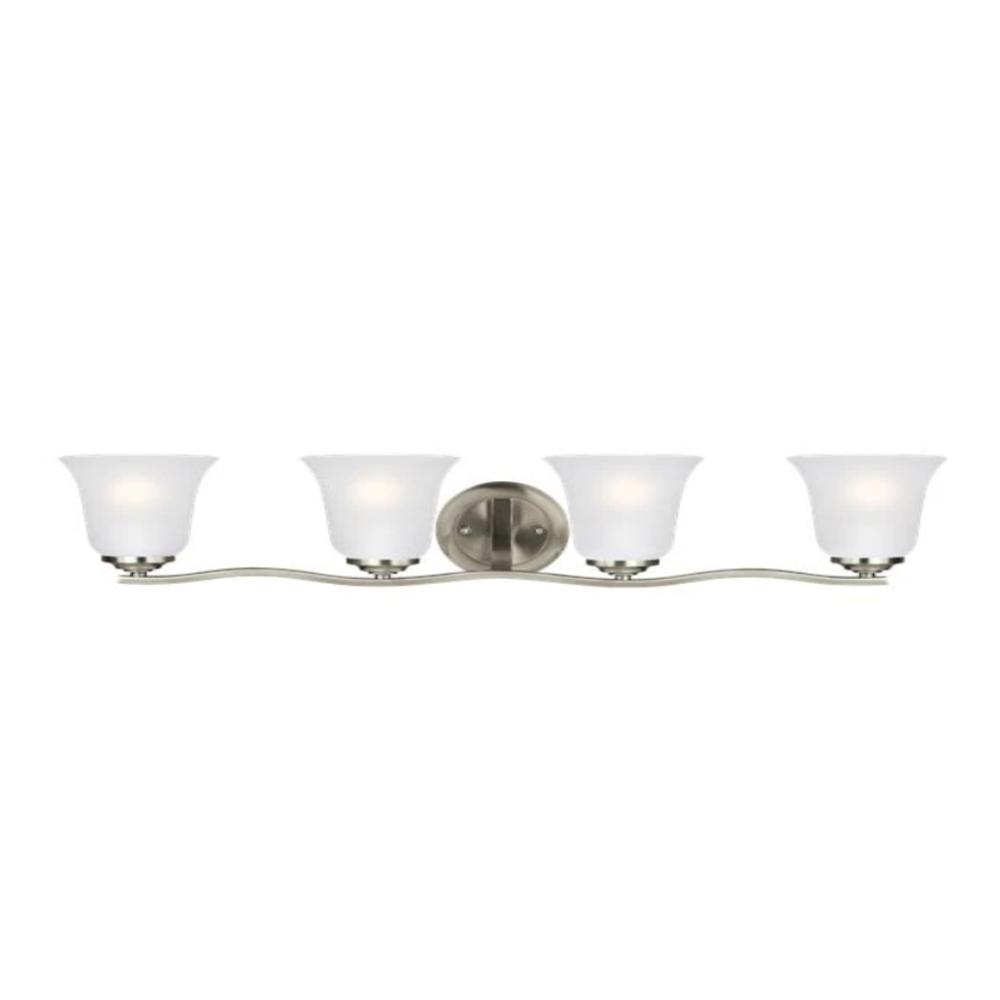 Hanover 4-Light Vanity, Vanity, Brushed Nickel