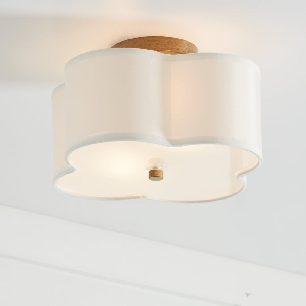 Grant Scalloped Semi Flush