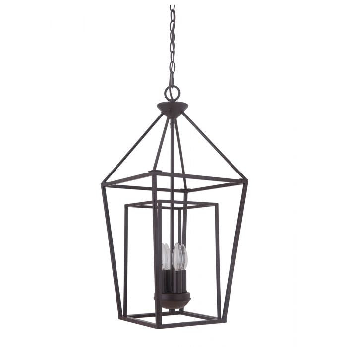 Hudson 4 Light Cage Pendant in Oil Rubbed Bronze by Artcraft 45834-OB