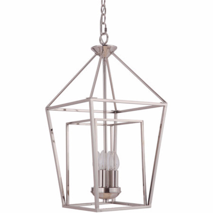 Hudson 4 Light Cage Pendant in Polished Nickel by Artcraft 45834-PLN
