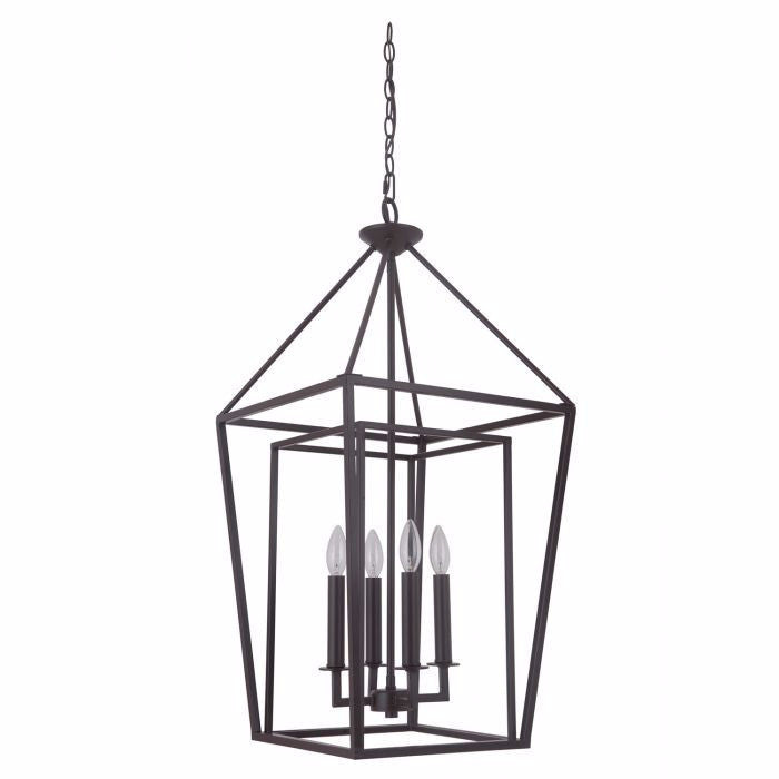 Hudson 4 Light Cage Pendant in Oil Rubbed Bronze by Artcraft 45835-OB