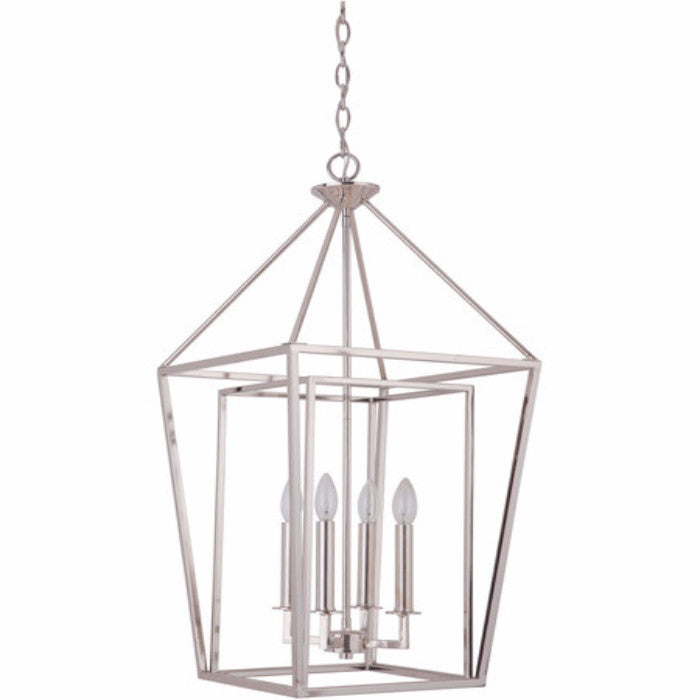 Hudson 4 Light Cage Pendant in Polished Nickel by Artcraft 45835-PLN