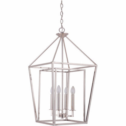 Hudson 4 Light Cage Pendant in Polished Nickel by Artcraft 45835-PLN