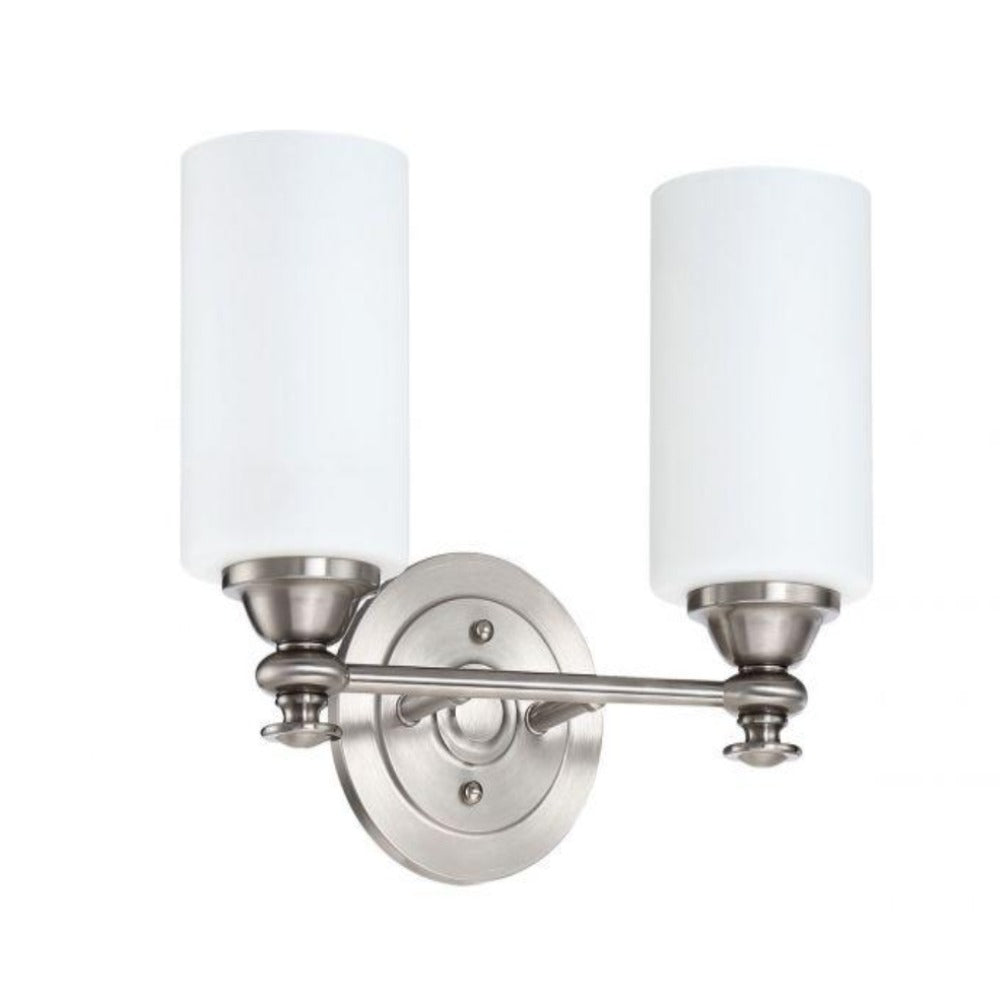 Morrison 2-Light Vanity, Vanity, Brushed Nickel