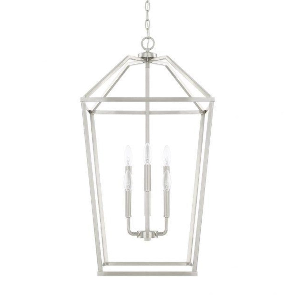 Balboa 6-Light Foyer, Pendant, Brushed Nickel