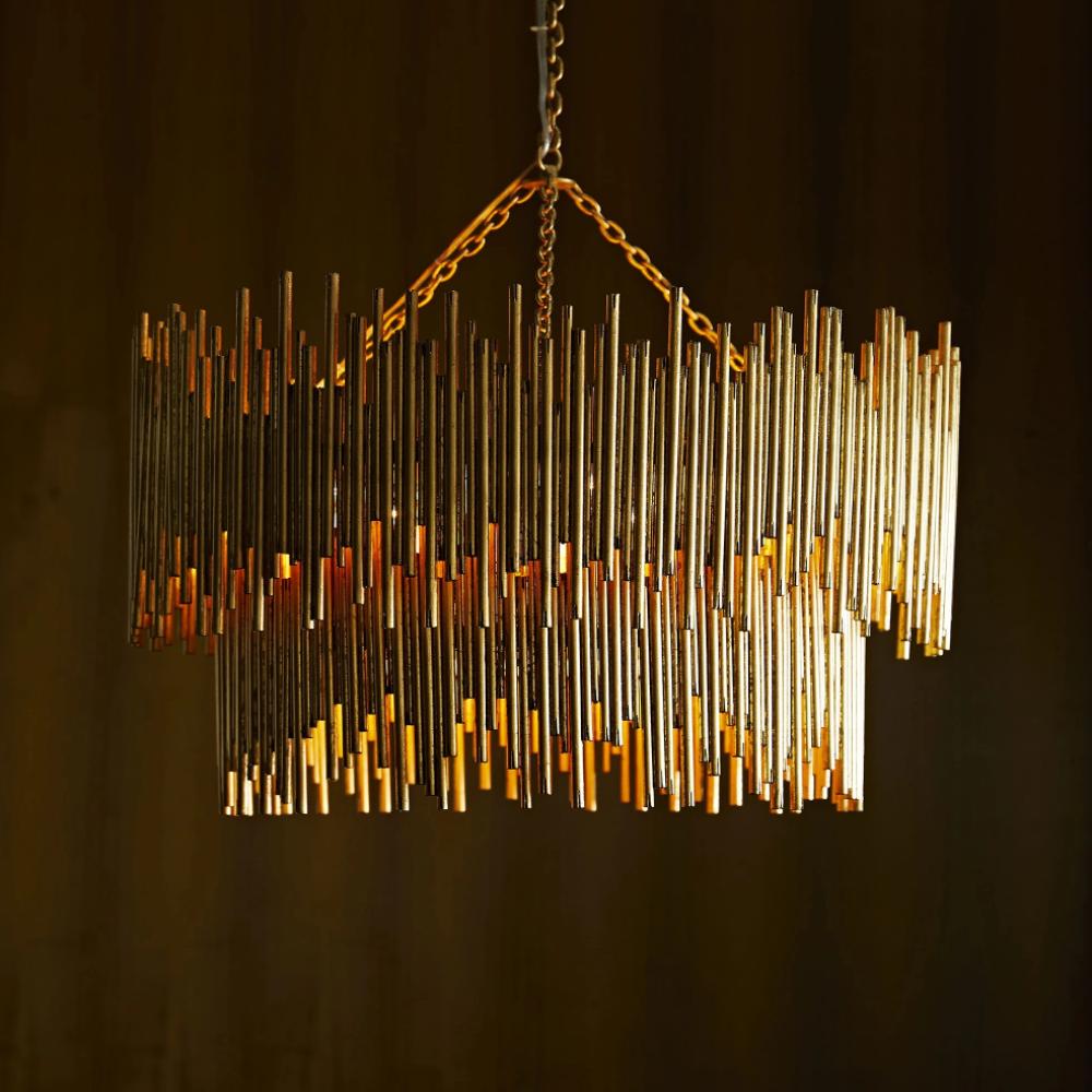Merrin Pendant, Pendant, Gold Leaf