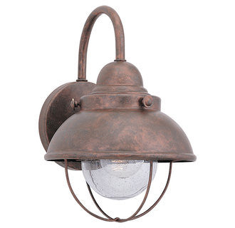 Sebring Nautical Outdoor Ceiling Mount by Sea Gull Lighting in Weathered Copper, 8870-44