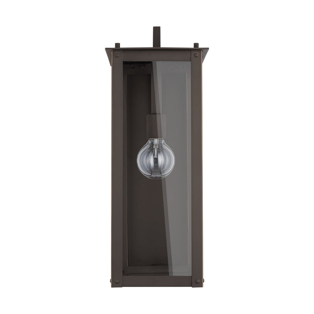 Maci 8&quot; 1-light Outdoor Wall Lantern, Sconce, Oiled Bronze