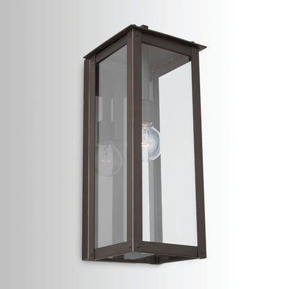 Maci 8&quot; 1-light Outdoor Wall Lantern, Sconce, Oiled Bronze
