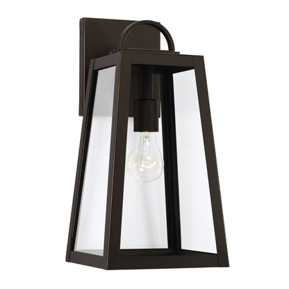 Andrew 1-light Outdoor Wall Lantern, Sconce, Oiled Bronze