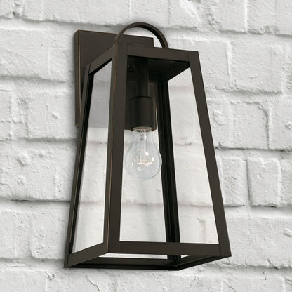 Andrew 1-light Outdoor Wall Lantern, Sconce, Oiled Bronze