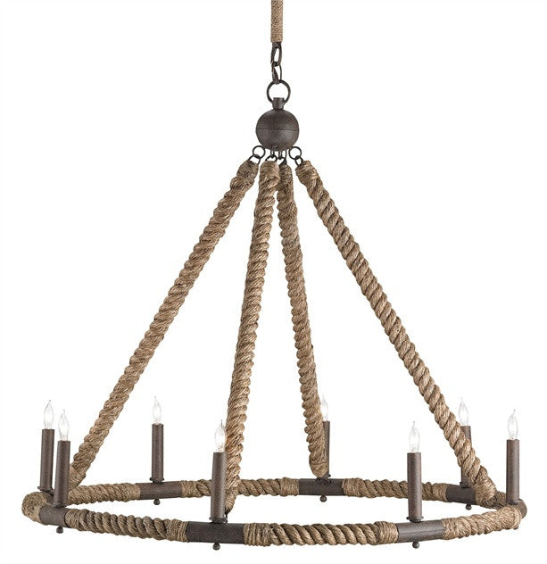 Bowline Chandelier by Currey and Company 9536 