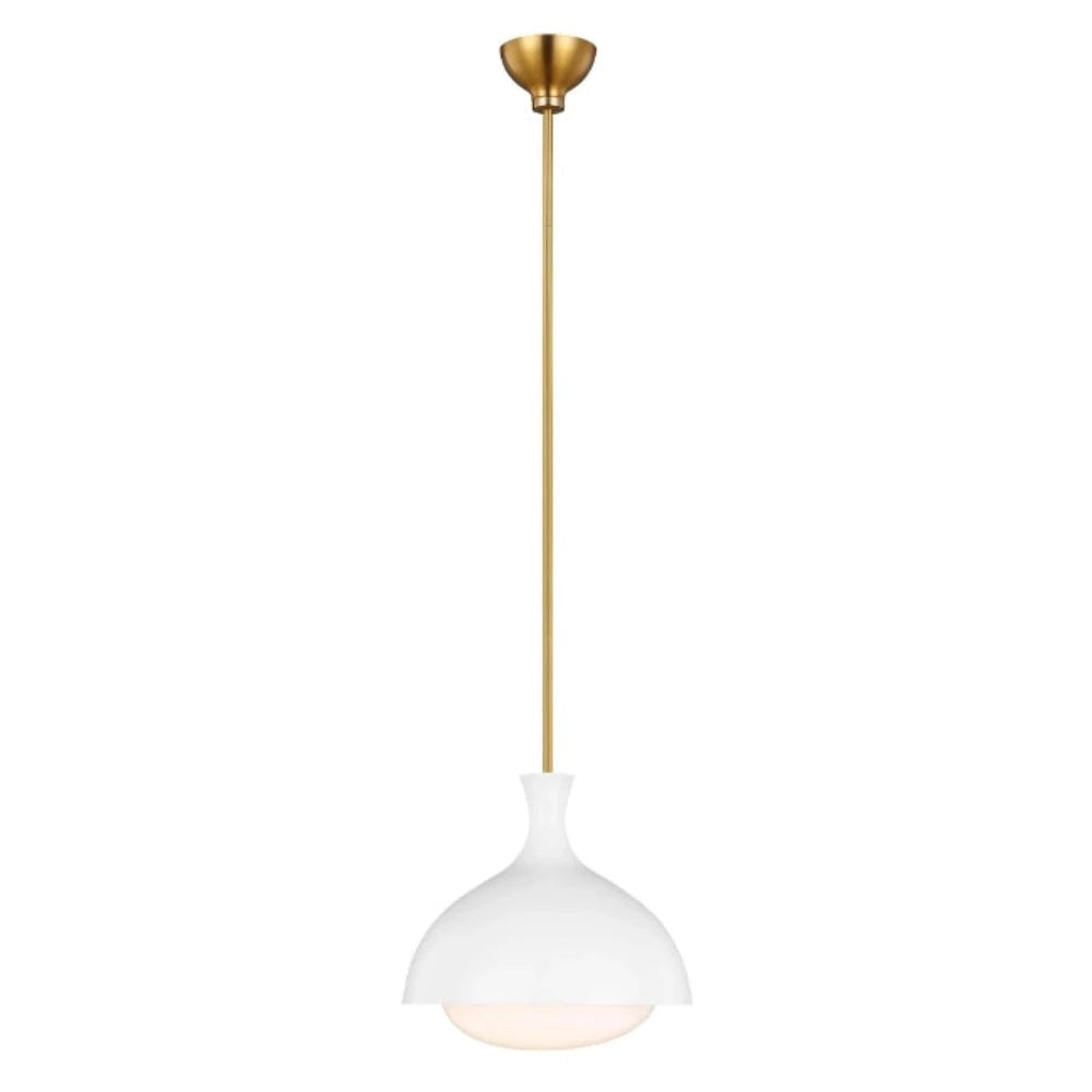 Millie 1-Light Pendant, Pedant, White