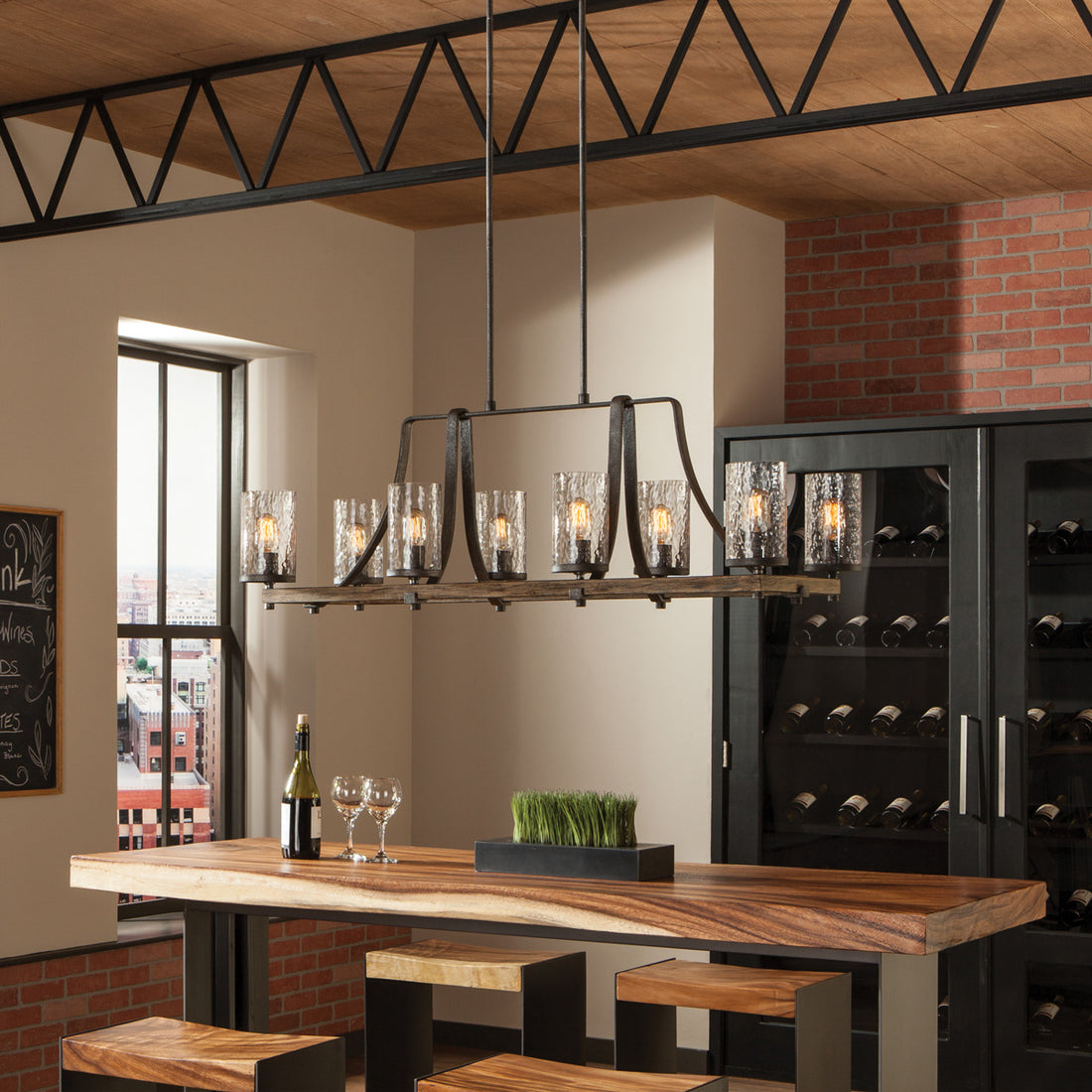 Adair 8 Light Linear Chandelier