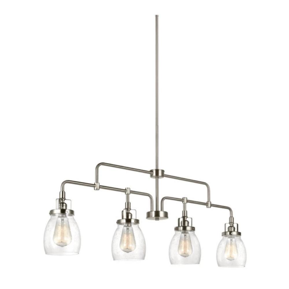 Belton Linear Chandelier in Brushed Nickel, by Seagull Lighting, 6614504-962