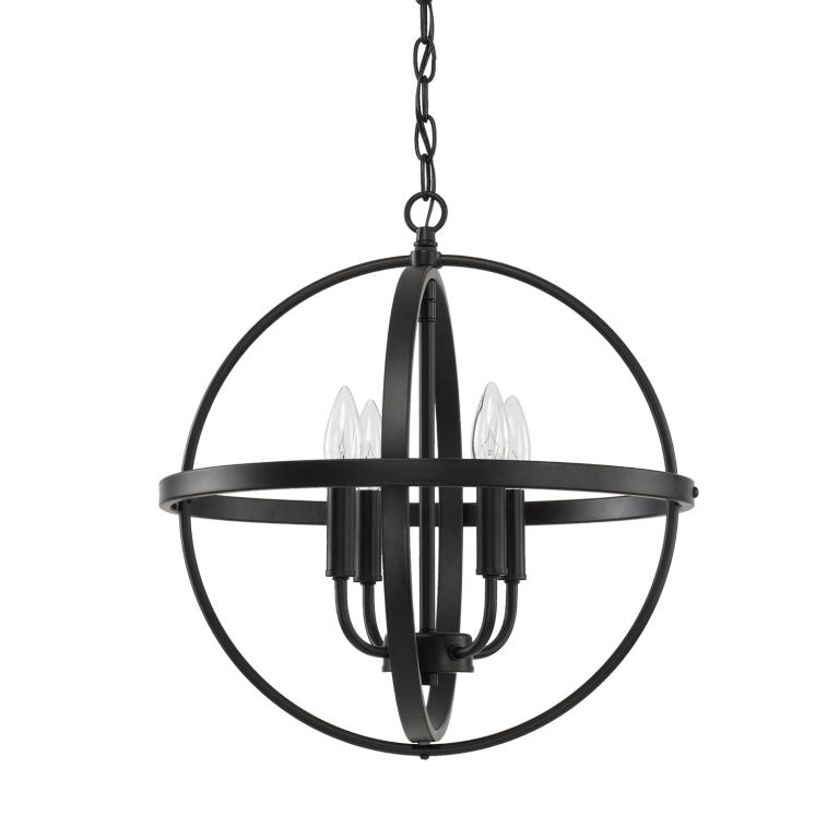 Capital Lighting Home Place Small Pendant in Matte Black 317541MB