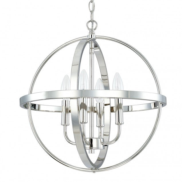 Small Home Place Pendant by Capital Lighting in Polished Nickel 317541PN