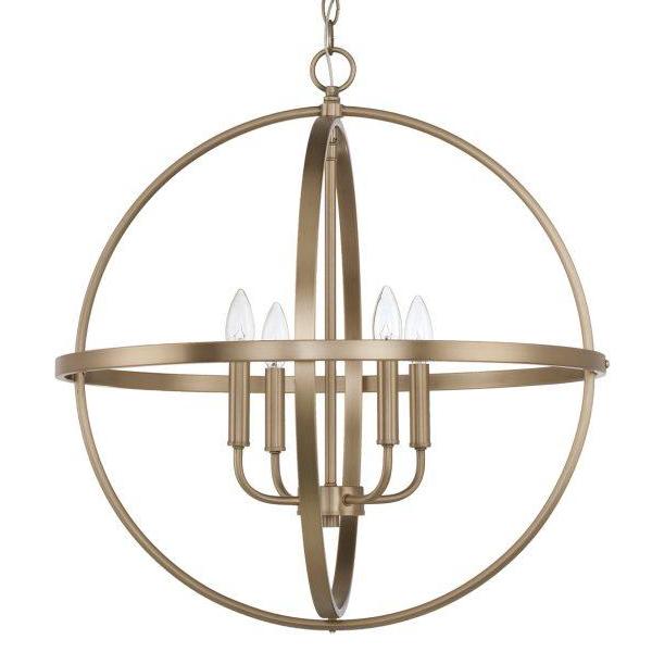 Capital Lighting Home Place Large Pendant in Aged Brass 317542AD