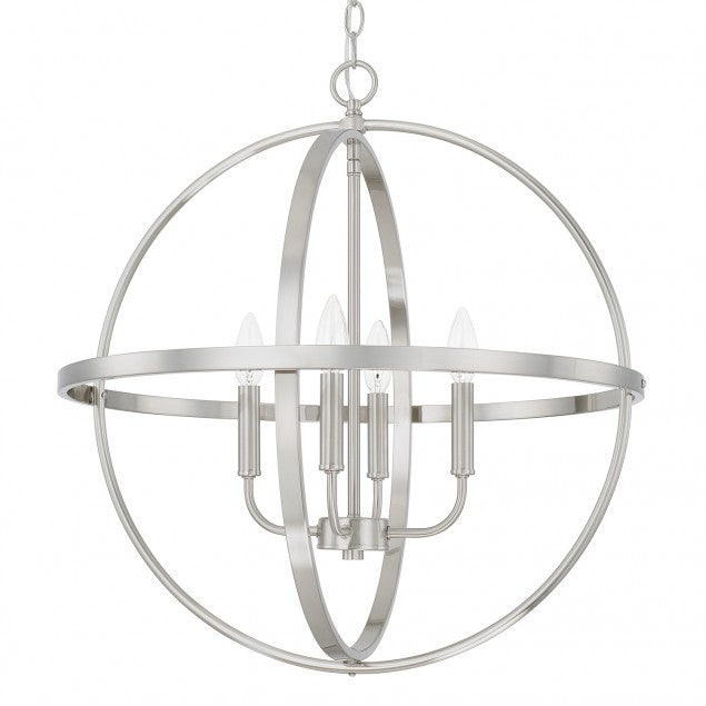 Large Home Place Pendant by Capital Lighting in Brushed Nickel 317542BN