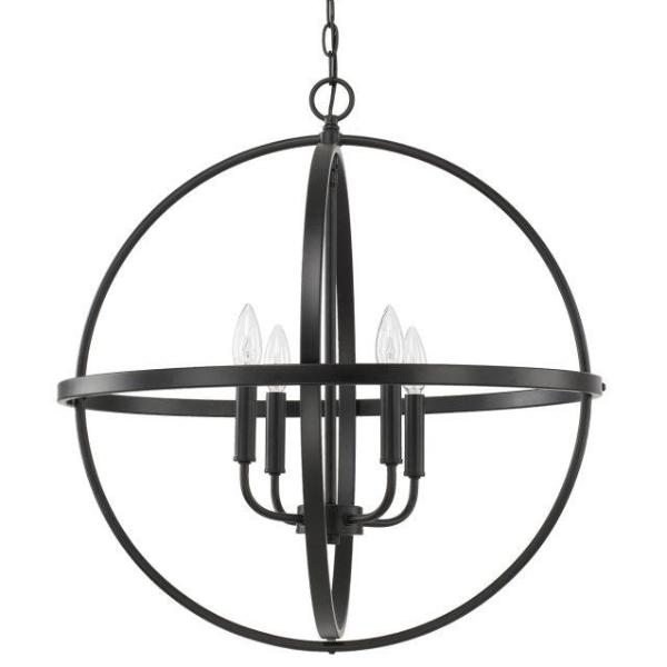 Large Home Place Pendant by Capital Lighting in Matte Black 317542MB
