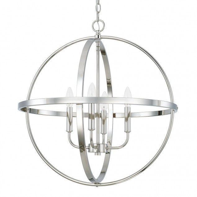 Capital Lighting Home Place Large Pendant Polished Nickel 317542PN