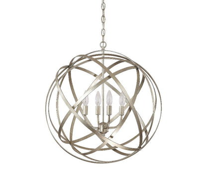 Axis 4 Light Orb Chandelier in Winter Gold by Capital Lighting 4234WG