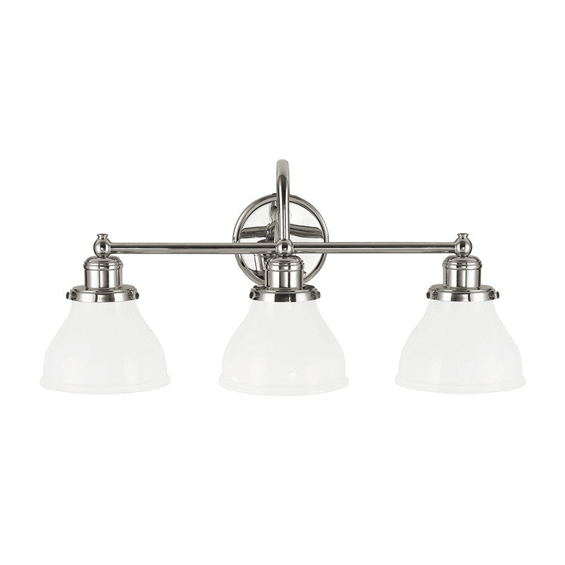 3 Light Baxter Vanity Light by Capital Lighting in Polished Nickel 8303PN-128