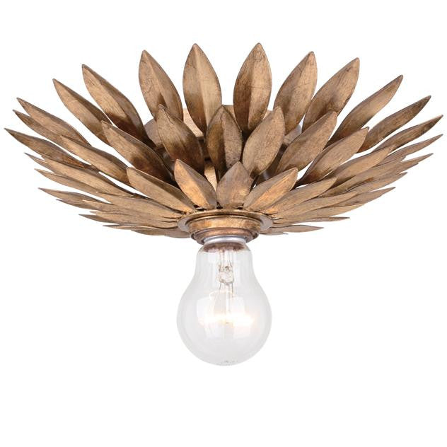 Crystorama 1 Light Broche Ceiling Mount in Antique Gold 500-GA_CEILING