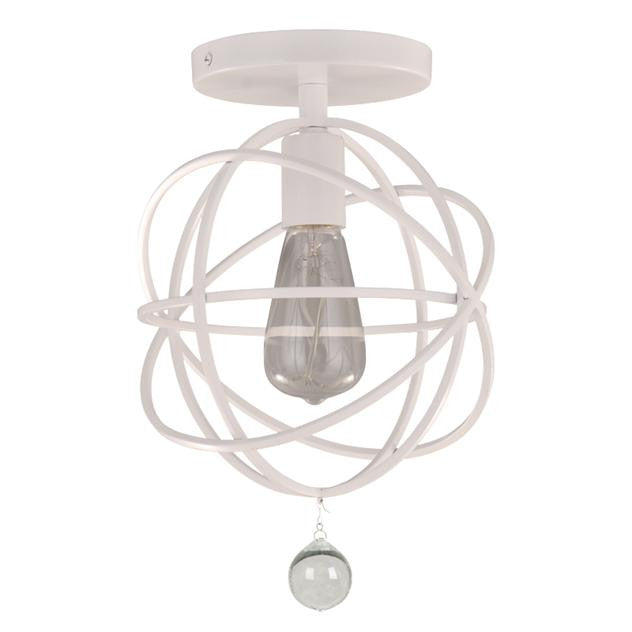Solaris Orb Ceiling Mount by Crystorama in Wet White 9220-WW_CEILING