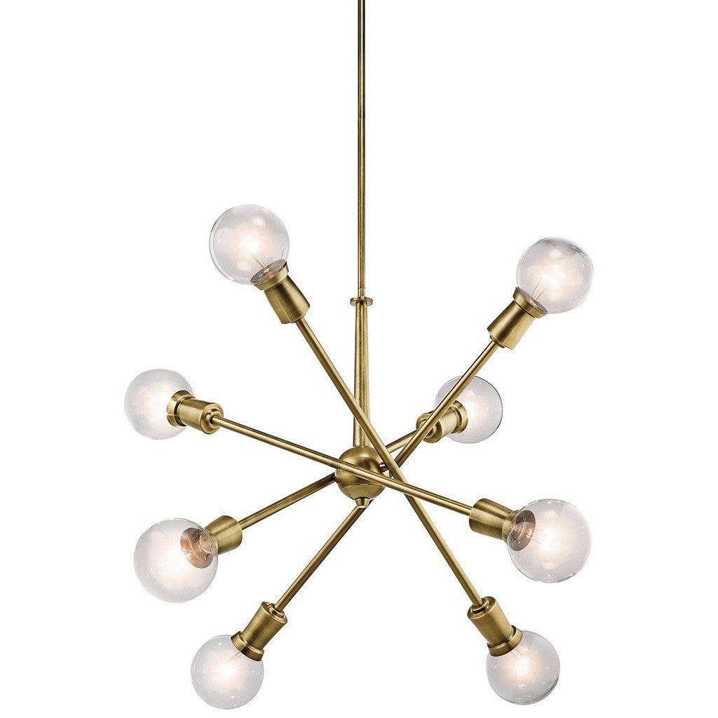 Armstrong Chandelier in Natural Brass by Kichler 43118NBR