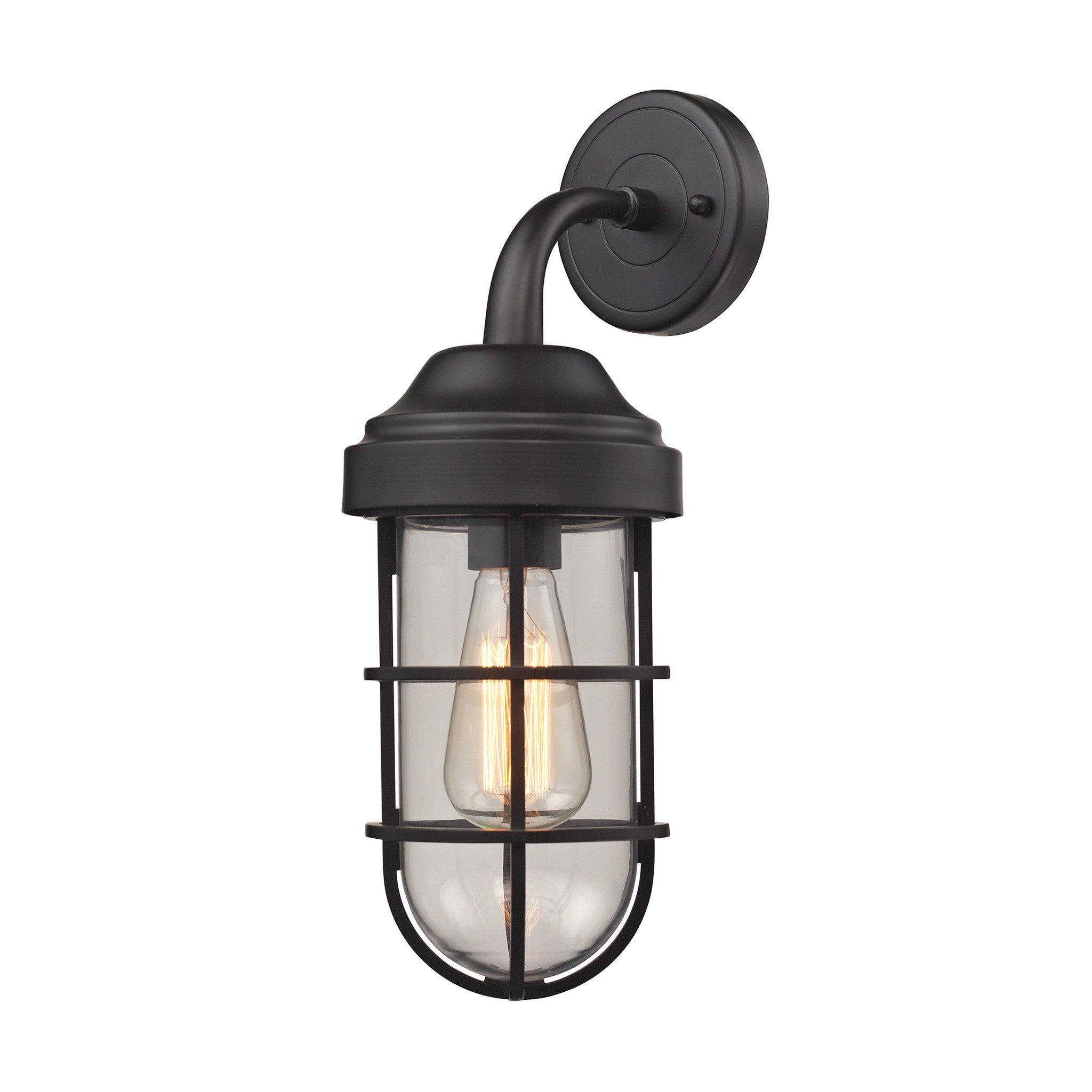 Seaport 1 Light Wall Sconce in Oil Rubbed Bronze by Elk Lighting 66365-1