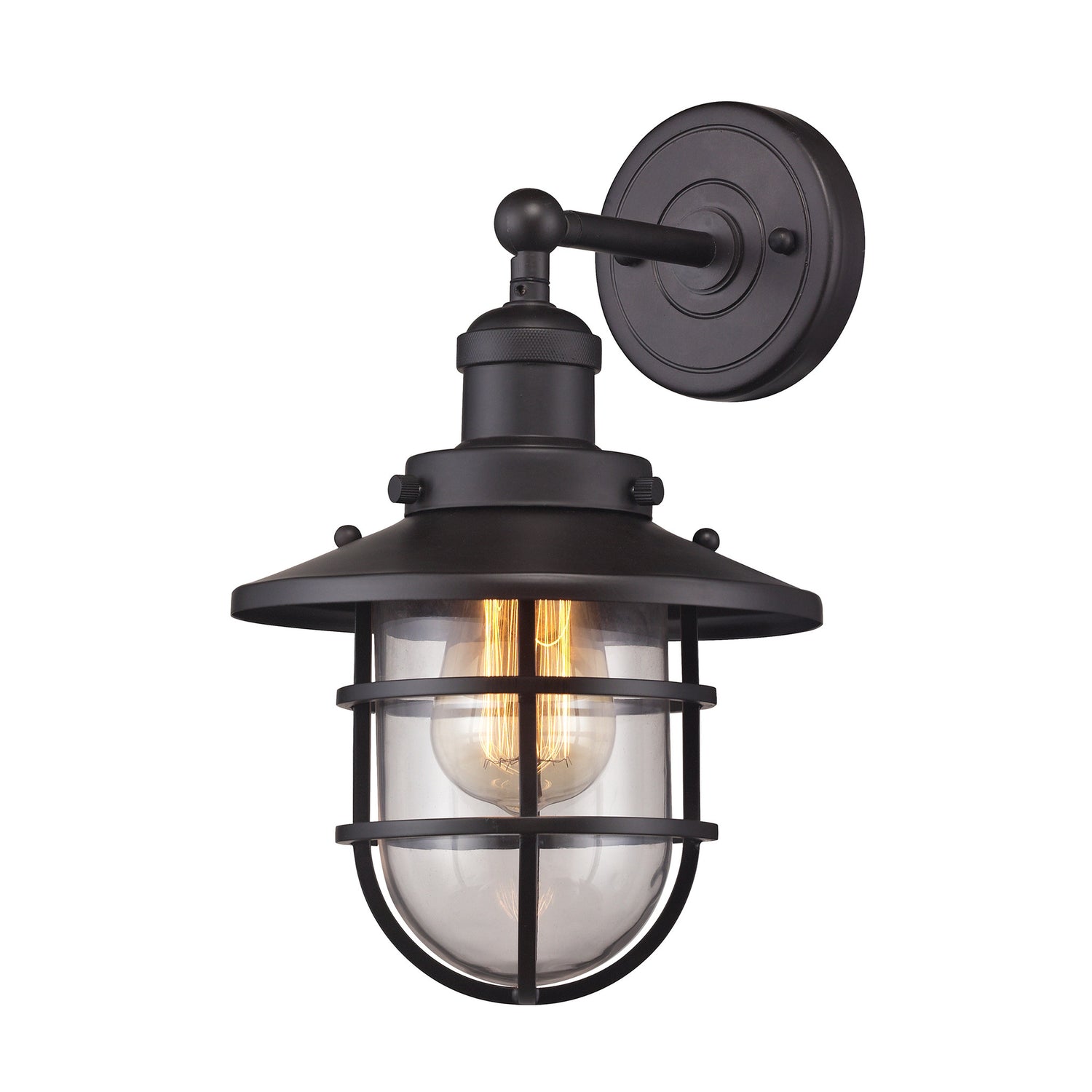 Seaport 1 Light Wall Sconce in Oil Rubbed Bronze by Elk Lighting 66366-1