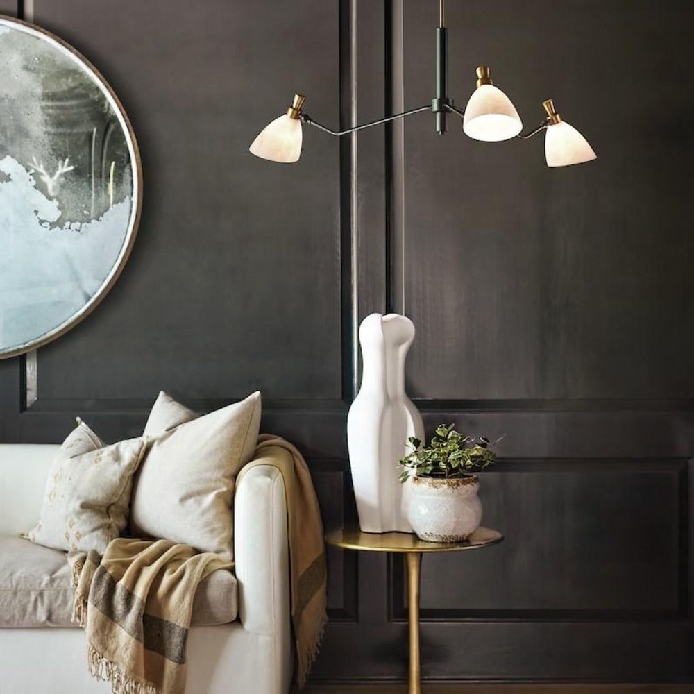 Estefania Chandelier, Chandelier, Heritage Brass & Black