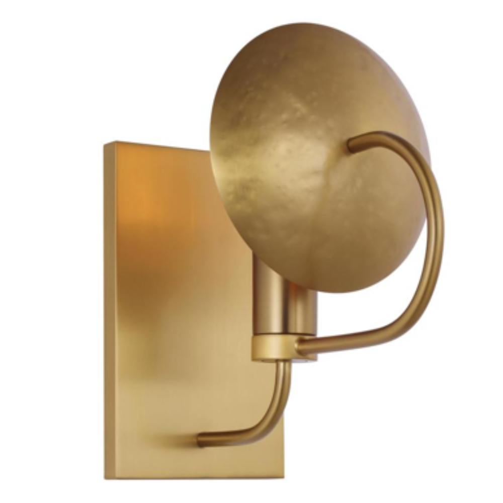 Forged Wall Sconce, Wall Sconce, Burnished Brass