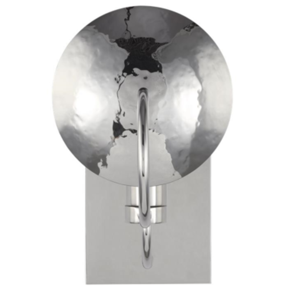 Forged Wall Sconce, Wall Sconce, Polished Nickel