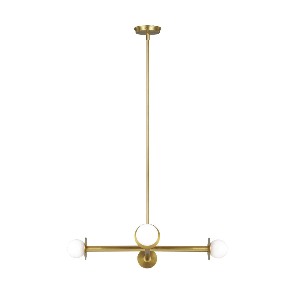 Paxon 4-Light Chandelier, Chandelier, Burnished Brass