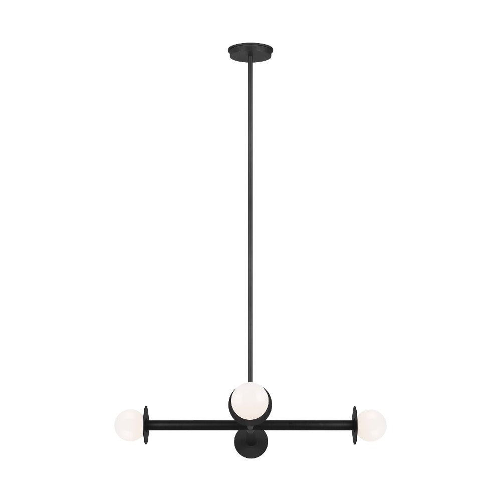 Paxon 4-Light Chandelier, Chandelier, Midnight Black