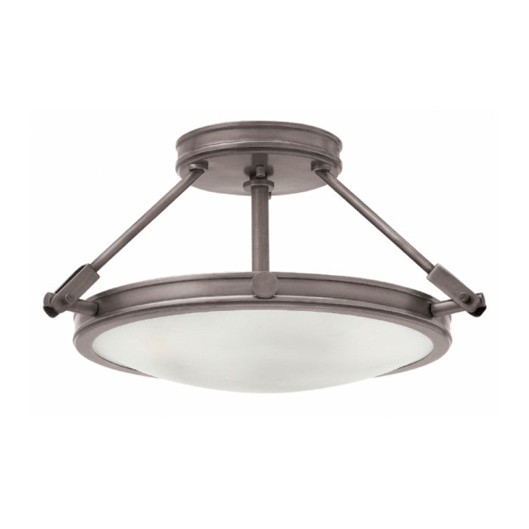 Collier Small Nickel Semi Flush by Hinkley 3381AN | Lighting Connection