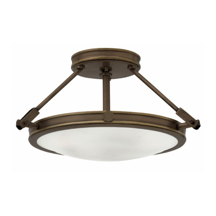 Collier Small Bronze Semi Flush by Hinkley 3381LZ | Lighting Connection