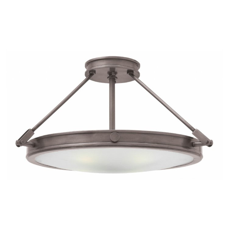 Collier Large Nickel Semi Flush by Hinkley 3382AN | Lighting Connection