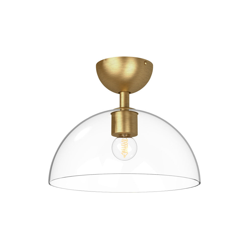 Sawyer Flush Mount, Flushmount, Brused Gold