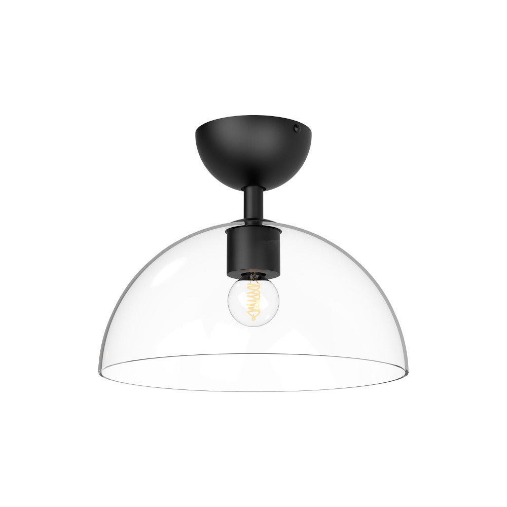 Sawyer Flush Mount, Flushmount, Black