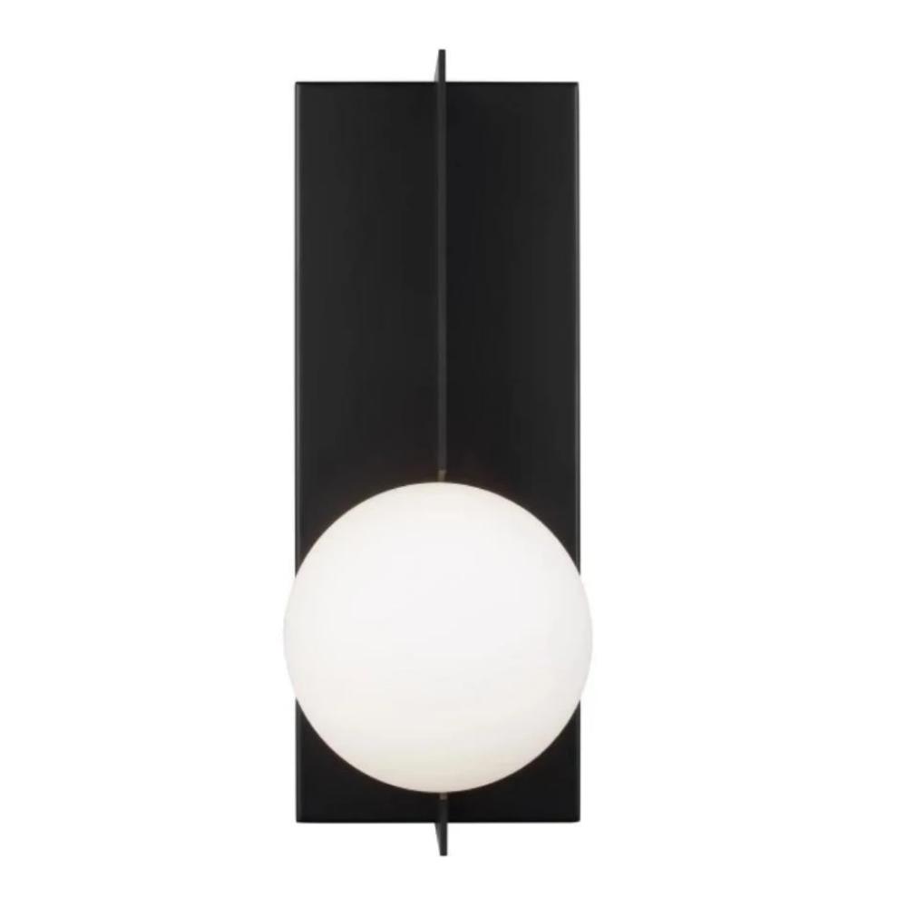 Orbel Wall Sconce, 1-Light Wall Sconce, Matte Black