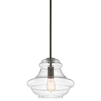 1 Light Everly Pendant in Olde Bronze with clear glass by Kichler 42044OZ