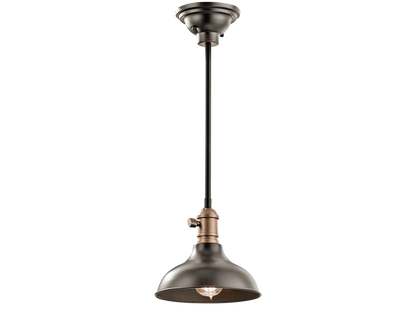 1 Light Small Cobson Pendant in Olde Bronze by Kichler 42579OZ