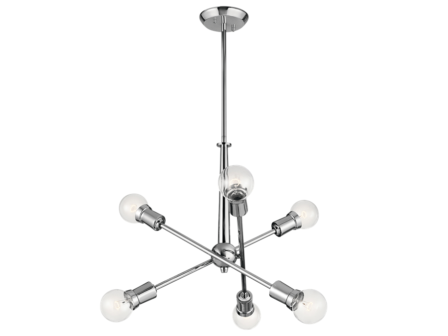 Armstrong 6 Light Chandelier in Chrome by Kichler Lighting 43095CH